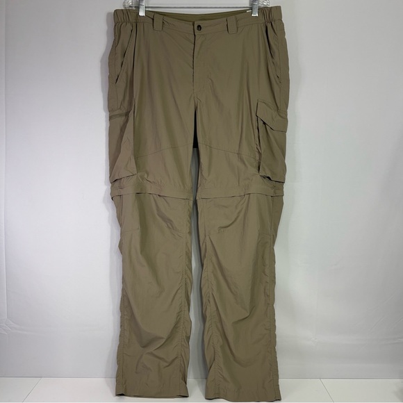 Columbia Tan Cargo Convertible Pants Outdoor Size 42